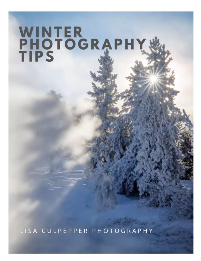 Lisa Culpepper winter photography tips Yellowstone Summit